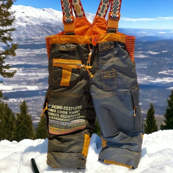 Oilily Kids Bib Ski Pants/ Bib Snow Pants Size 4/5 to 5/6 Years - Picture 1 of 6